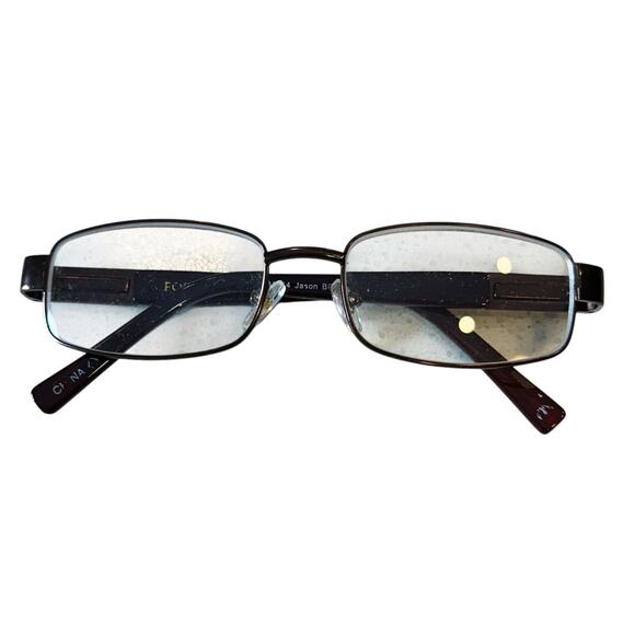 Foster Grant Reading Glasses Frames Jason Brown Rectangle FRAMES ONLY LO1014 - Picture 2 of 13